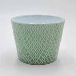 Übertopf CHRISTINE Grün Passend Für 10,5cm Sukkulenten